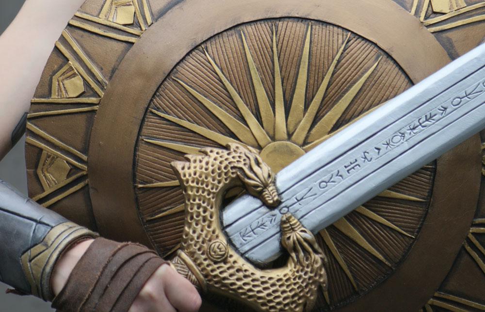Shield and sword