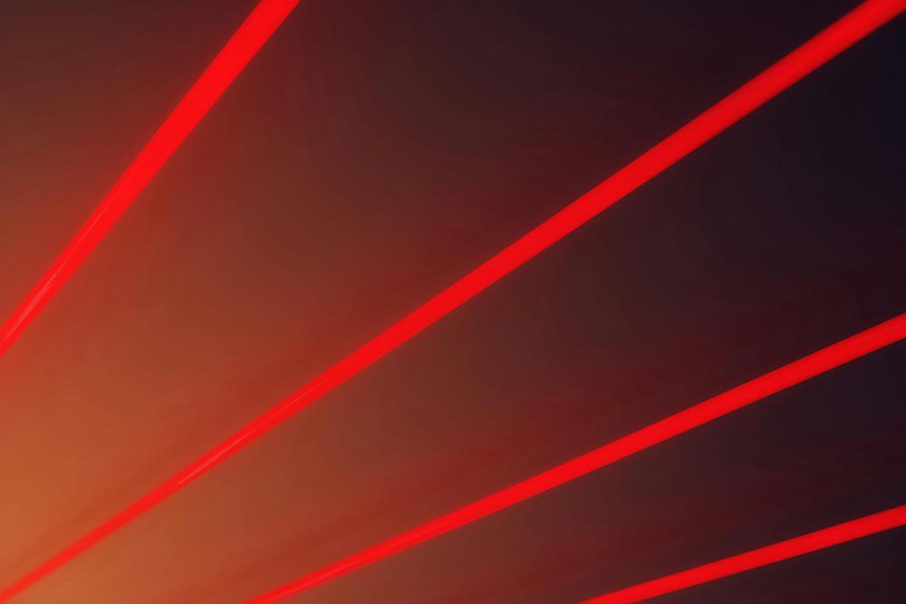 red beams